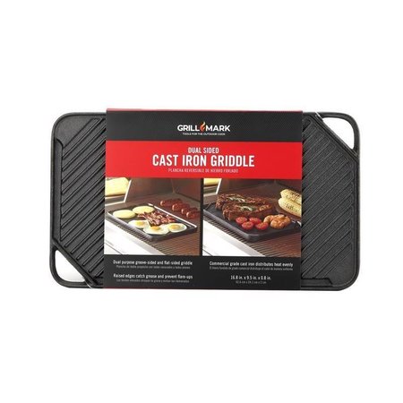 GRILL MARK Cast Iron Griddle 16.75 in. L X 9.5 in. W 1 pk 08103ACE